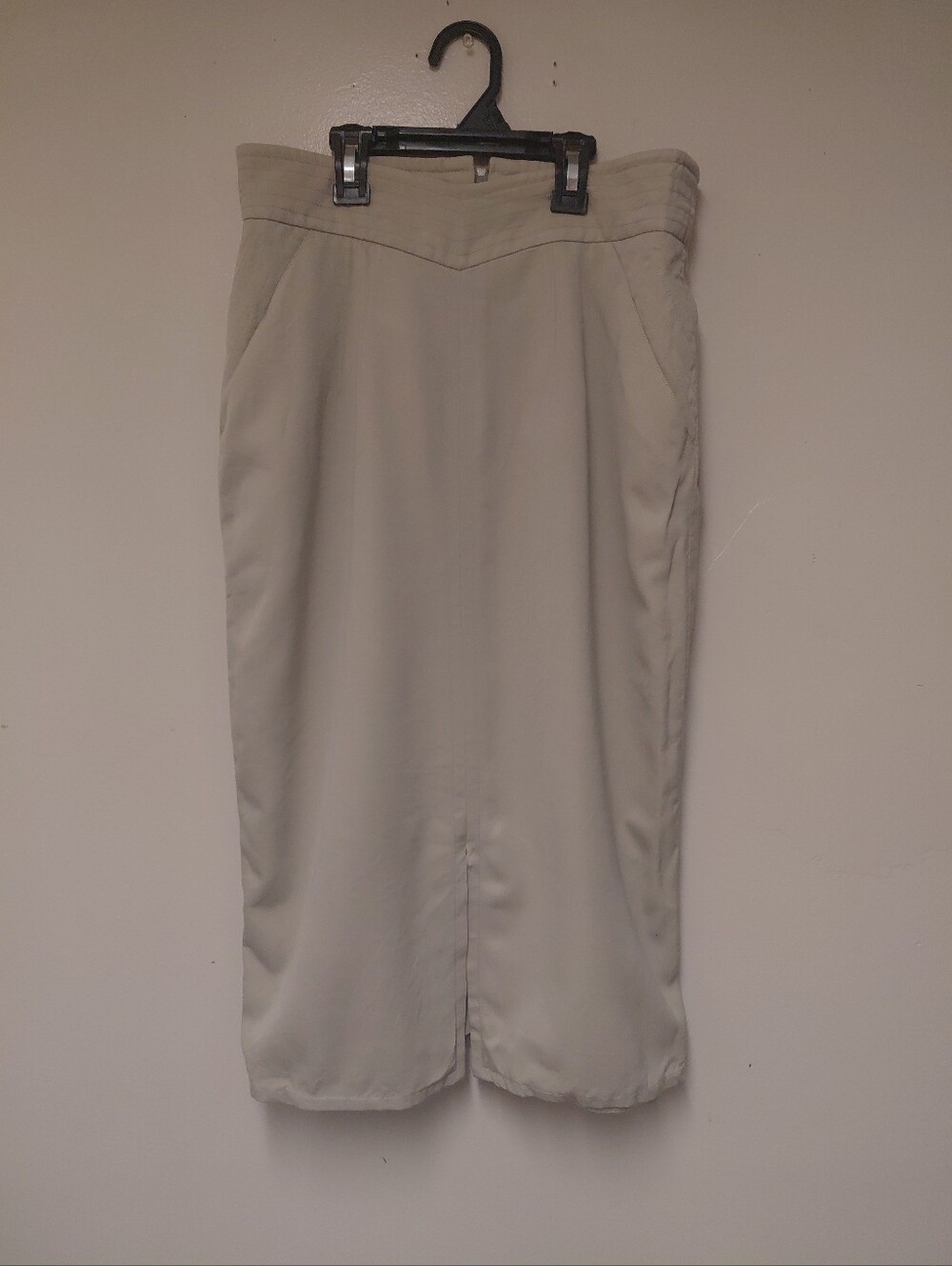 Vintage Louis Feraud Tan Pencil Skirt Size 10